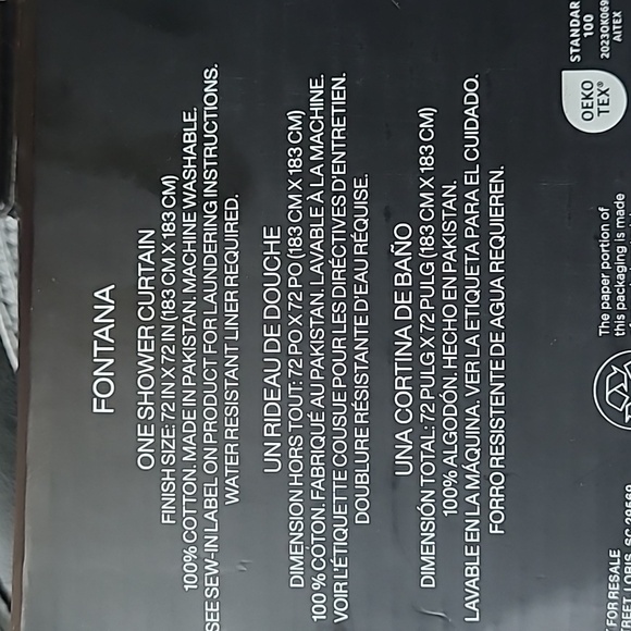 🚿 DKNY Shower Curtain - Picture 7 of 7